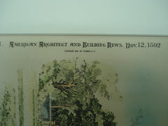 Gate Lodge and Hamersley Library , Bath Beach, NY, 1892, Parfitt Bros
