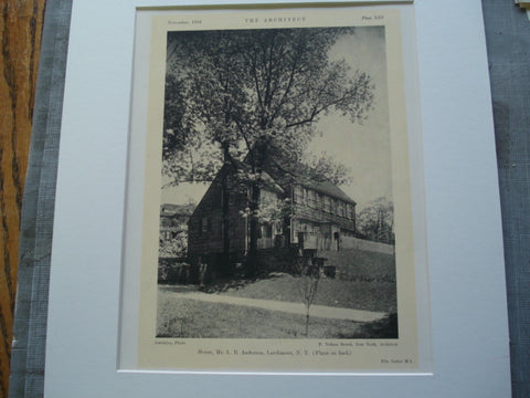 Mr. L.B. Anderson House, Larchmont, NY, 1926, F. Nelson Breed