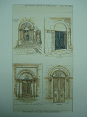 Doorways of Mayence Cathedral , Mainz, Germany, EUR, 1900, Unknown