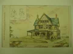 House for Edward Stanwood, Esq., Brookline, MA, 1880, Clarence S. Luce