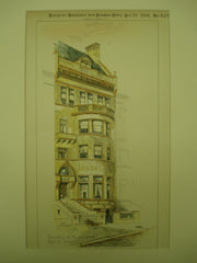 Residence for Mrs. Anderson on 38th Street East , New York, NY, 1891, Lamb and Rich