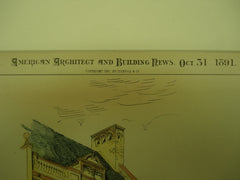 Residence for Mrs. Anderson on 38th Street East , New York, NY, 1891, Lamb and Rich