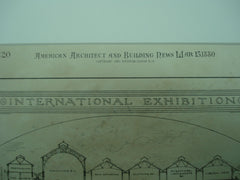 Balloon View of the International Exhibition, New York, NY, 1880, W. G. Preston