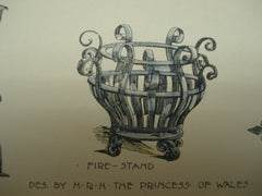 Wrought-Iron Workings for the Princess of Wales, Wales, UK, 1896, Unknown