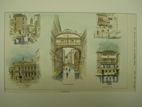 Sketches of Venice, Venice, Italy, EUR, 1900, Unknown