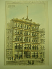 the Store Building for Mrs. Mary S. Van Beuren , New York, NY, 1891, D'oench & Simon