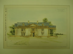 House for Mr. H. G. Campbell , Paterson, NJ, 1891, Charles Edwards