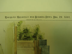 House for Mr. H. G. Campbell , Paterson, NJ, 1891, Charles Edwards