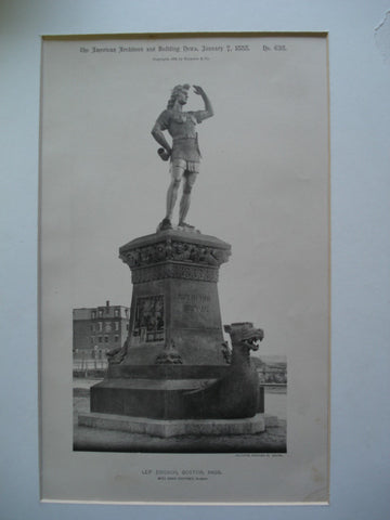 Leif Ericson Monument, Boston, MA, 1888, Miss Anne Whitney