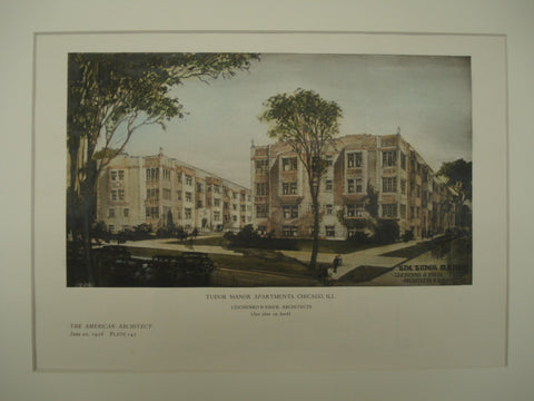 Tudor Manor Apartments , Chicago, IL, 1926, Leichenko & Esser