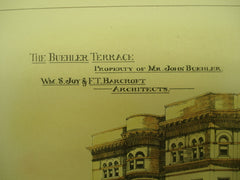 Buehler Terrace for John Buehler, 1898, Wm. S. Joy & F. T. Barcroft