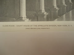 Cloak-Room at the Court House of the Appellate Division , New York, NY, 1900, James Brown Lord