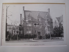 House of A.C. McClurg, Esq., Lake Shore Drive, Chicago, IL, 1897, Francis M. Whitehouse