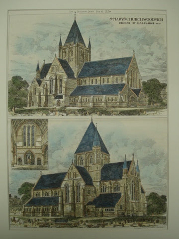 St. Mary's Church , Woolrich, London, England, UK, 1880, E. F. C. Clarke