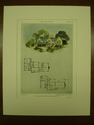House of Mrs. Flora Conreid , Scarsdale, NY, 1926, W. Stanwood Phillips
