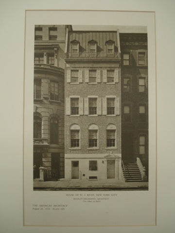 House of W. J. Ryan , New York, NY, 1926, Bradley Delehanty