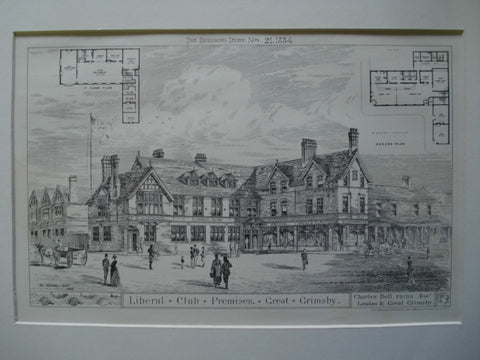 Liberal Club Premises , Great Grimsby, England, UK, 1884, Charles Bell