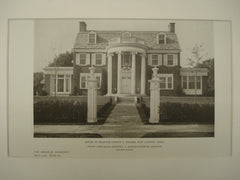 House of Senator Ernest E. Rogers , New London, CT, 1926, Dwight James Baum & A. Graham Creighton