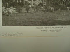 House of John McGlinn , Overbrook, PA, 1926, Seeburger & Rabenold
