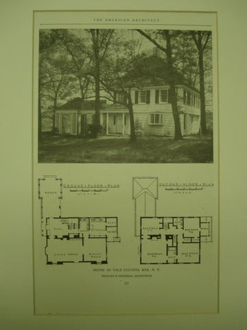 House of Yale Stevens , Rye, NY, 1926, Woolsey & Chapman