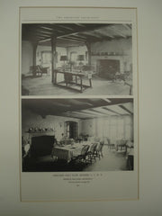 Interior of the Oakland Golf Club , Bayside, Long Island, NY, 1926, Roger H. Bullard