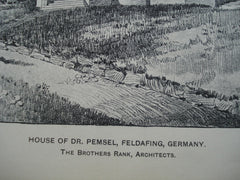 House of Dr. Pemsel, Feldafing, Germany, EUR, 1904, The Brothers Rank
