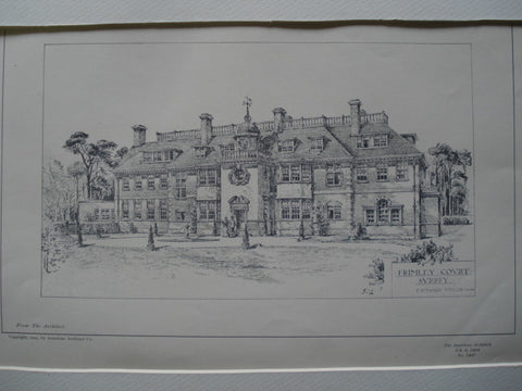Frimley Court , Surrey, England, UK, 1904, F. Steward Taylor