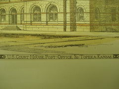 US Court House and Post Office , Topeka, KS, 1880, Jas. G. Hill