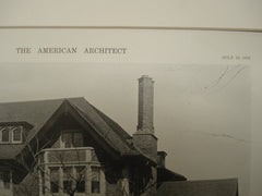 House of E. R. Wagner, Esq. , Milwaukee, WI, 1916, Schuchardt & Judell
