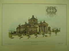Premiated Design for the Legislative Palace , Montevideo, Uraguay, LAM, 1905, Alexander Koch