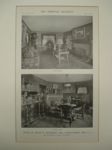 House of Frank R. Mackenzie, Esq., Narragansett Pier, RI, 1916, Eleazer B. Homer