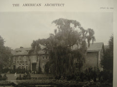 Garden at the Studio of the Willet Stained Glass Co., Philadelphia, PA, 1916, Duhring, Okie & Ziegler