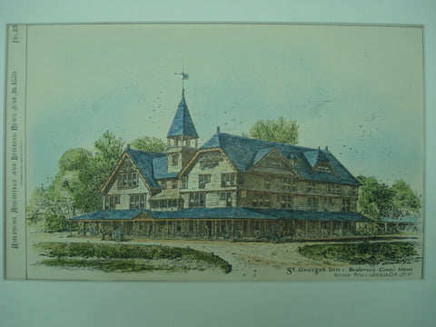 St. George's Inn , Coney Island, NY, 1880, Bruce Price