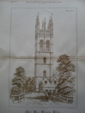 Church of Saint Mary Magdalene, College Chapel , Oxford, England, UK, 1888, Not Stated