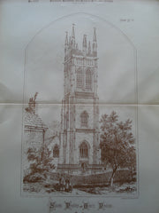 Saints Probus and Grace Church , Probus, Cornwall, England, UK, 1888, Not Stated