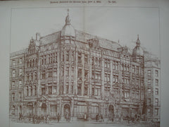 York Buildings erected for York Street Property Company , Manchester, England, UK, 1893, Charles Clegg & Son