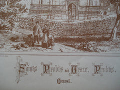Saints Probus and Grace Church , Probus, Cornwall, England, UK, 1888, Not Stated