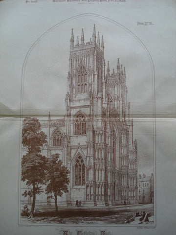 Cathedral, York, Yorkshire, England, UK, 1888, Not Stated