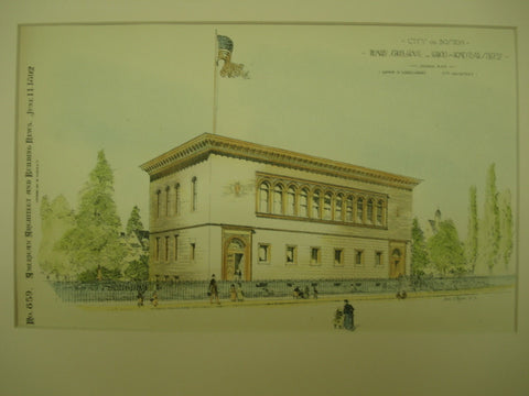 Primary School House on Harold and Homestead Streets , Boston, MA, 1892, Edmund M. Wheelwright