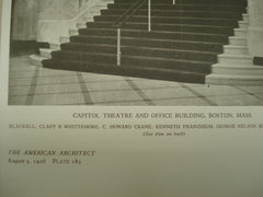 Capitol Theatre and Office Building , Boston, MA, 1926, Blackall, Clapp & Whittemore