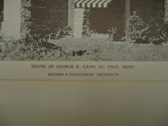House of George K. Gann , St. Paul , MN, 1926, Mather & Fleischbein