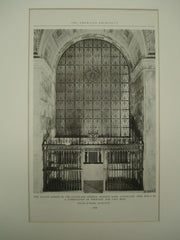 Alcove Screen in the Cleveland Federal Reserve Bank , Cleveland, OH, 1926, Walker & Weeks