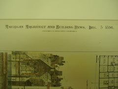 Reconstruction of Buildings on North Bridge Street , Edinburgh, Scotland, UK, 1896, Messrs. Gibson & Russell