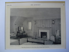 Guest Room in the Residence of I. Kent Fulton, Esq., Sachems Head, CT, 1930, W.F. Brooks and F.D. Glazier