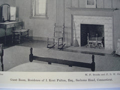 Guest Room in the Residence of I. Kent Fulton, Esq., Sachems Head, CT, 1930, W.F. Brooks and F.D. Glazier