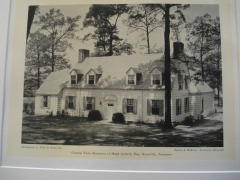 Residence of Hugh Goforth , Knoxville, TN, 1930, Barber and McMurry