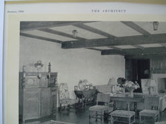 Living Room in the Residence of I. Kent Fulton, Esq., Sachems Head, CT, 1930, W.F. Brooks and F.D. Glazier