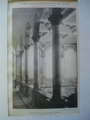 Staircase Hall: Public Library of the City of Boston, Boston, MA, 1895, McKim, Mead & White