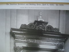 Doorway in Bates Hall: Public Library of the City of Boston, Boston, MA, 1895, McKim, Mead & White
