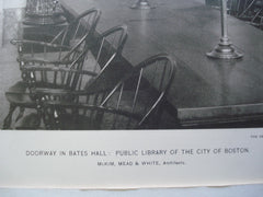 Doorway in Bates Hall: Public Library of the City of Boston, Boston, MA, 1895, McKim, Mead & White